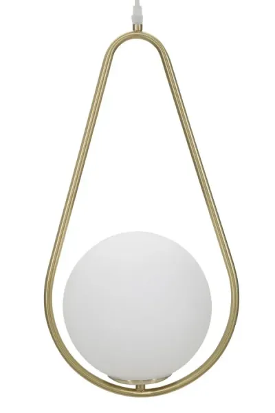 Mauro Ferretti Závesný luster Glamy 46 cm biely/zlatý