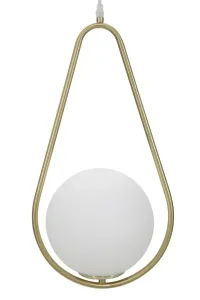 Mauro Ferretti Závesný luster Glamy 46 cm biely/zlatý