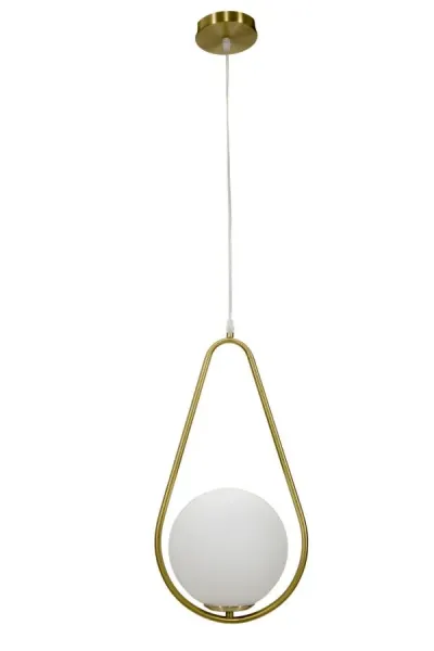 Mauro Ferretti Závesný luster Glamy 46 cm biely/zlatý