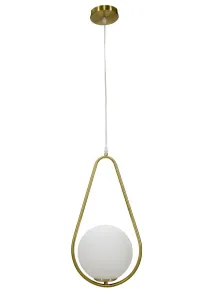 Mauro Ferretti Závesný luster Glamy 46 cm biely/zlatý
