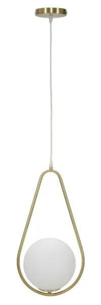 Mauro Ferretti Závesný luster Glamy 46 cm biely/zlatý