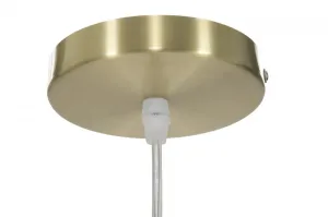 Mauro Ferretti Závesný luster Glamy 46 cm biely/zlatý
