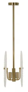 Mauro Ferretti Závesný luster Glass 80 cm zlatý