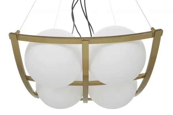Mauro Ferretti Závesný luster Japany 45 cm zlatý/biely