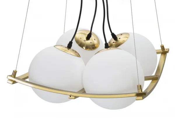 Mauro Ferretti Závesný luster Japany 45 cm zlatý/biely