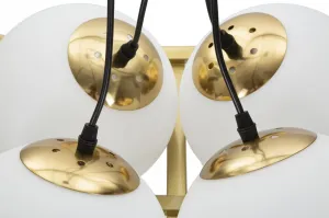 Mauro Ferretti Závesný luster Japany 45 cm zlatý/biely