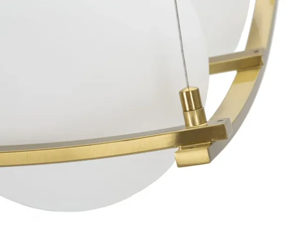 Mauro Ferretti Závesný luster Japany 45 cm zlatý/biely