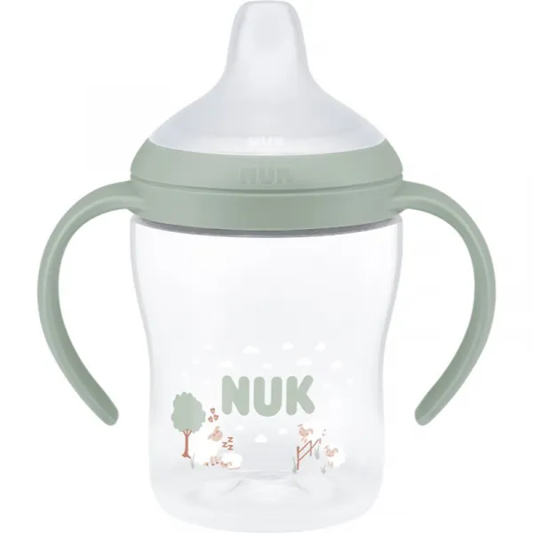 NUK Perfect Match Sheep fľaštička na učenie s kontrolou teploty 6m+ 150 ml