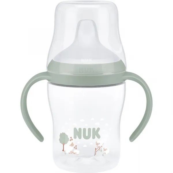 NUK Perfect Match Sheep fľaštička na učenie s kontrolou teploty 6m+ 150 ml