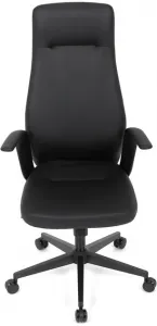 AUTRONIC Kancelárske kreslo KA-T8325 BK, čierna ekokoža