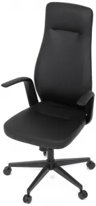 AUTRONIC Kancelárske kreslo KA-T8325 BK, čierna ekokoža