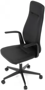 AUTRONIC Kancelárske kreslo KA-T8325 BK, čierna ekokoža