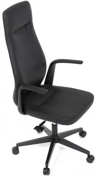 AUTRONIC Kancelárske kreslo KA-T8325 BK, čierna ekokoža
