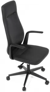AUTRONIC Kancelárske kreslo KA-T8325 BK, čierna ekokoža