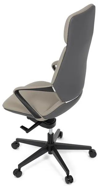 AUTRONIC Kancelárske kreslo KA-T8426 GREY, sivá ekokoža