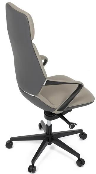 AUTRONIC Kancelárske kreslo KA-T8426 GREY, sivá ekokoža