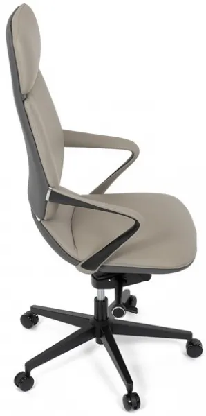 AUTRONIC Kancelárske kreslo KA-T8426 GREY, sivá ekokoža