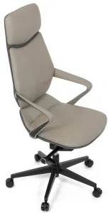 AUTRONIC Kancelárske kreslo KA-T8426 GREY, sivá ekokoža