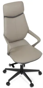 AUTRONIC Kancelárske kreslo KA-T8426 GREY, sivá ekokoža