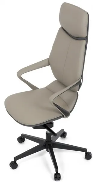 AUTRONIC Kancelárske kreslo KA-T8426 GREY, sivá ekokoža