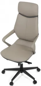 AUTRONIC Kancelárske kreslo KA-T8426 GREY, sivá ekokoža
