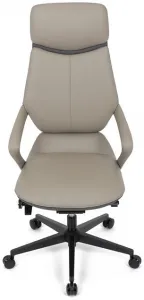 AUTRONIC Kancelárske kreslo KA-T8426 GREY, sivá ekokoža