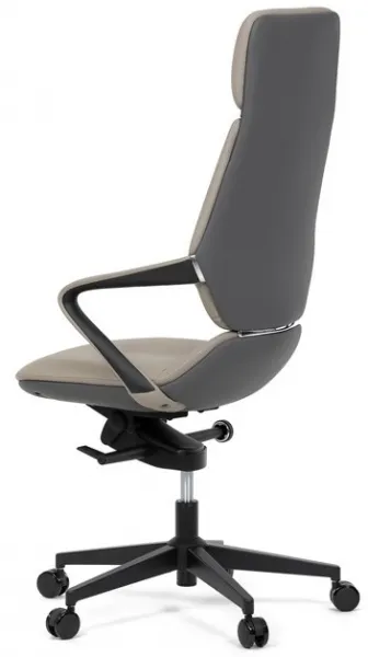 AUTRONIC Kancelárske kreslo KA-T8426 GREY, sivá ekokoža