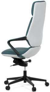 AUTRONIC Kancelárske kreslo KA-T8426 GRN, modrá ekokoža