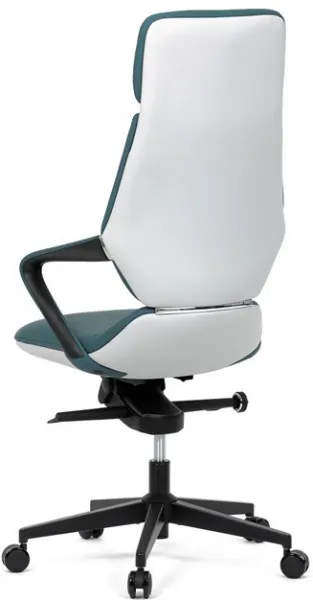 AUTRONIC Kancelárske kreslo KA-T8426 GRN, modrá ekokoža