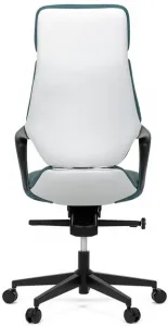 AUTRONIC Kancelárske kreslo KA-T8426 GRN, modrá ekokoža