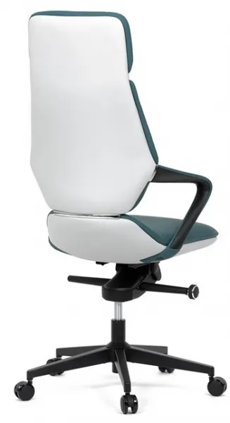 AUTRONIC Kancelárske kreslo KA-T8426 GRN, modrá ekokoža