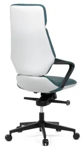 AUTRONIC Kancelárske kreslo KA-T8426 GRN, modrá ekokoža