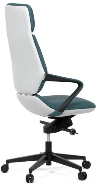 AUTRONIC Kancelárske kreslo KA-T8426 GRN, modrá ekokoža