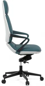 AUTRONIC Kancelárske kreslo KA-T8426 GRN, modrá ekokoža