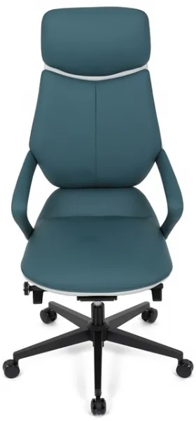 AUTRONIC Kancelárske kreslo KA-T8426 GRN, modrá ekokoža