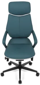 AUTRONIC Kancelárske kreslo KA-T8426 GRN, modrá ekokoža