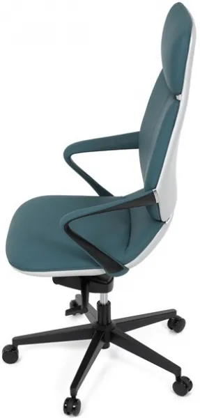 AUTRONIC Kancelárske kreslo KA-T8426 GRN, modrá ekokoža