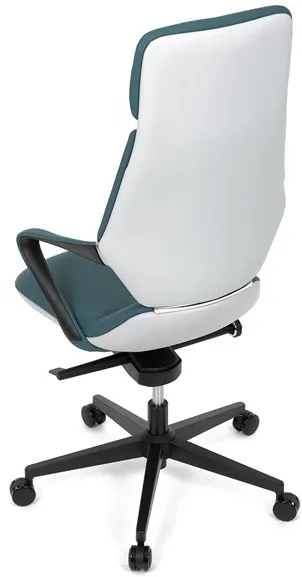 AUTRONIC Kancelárske kreslo KA-T8426 GRN, modrá ekokoža