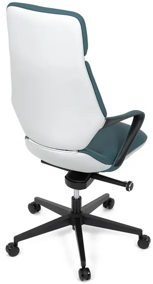 AUTRONIC Kancelárske kreslo KA-T8426 GRN, modrá ekokoža