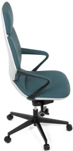 AUTRONIC Kancelárske kreslo KA-T8426 GRN, modrá ekokoža