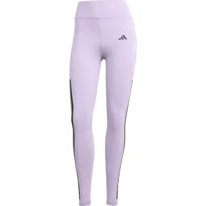 adidas OPTIME 3-STRIPES FULL-LENGTH 1/1 Dámske legíny, fialová, veľkosť