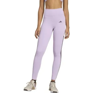 adidas OPTIME 3-STRIPES FULL-LENGTH 1/1 Dámske legíny, fialová, veľkosť