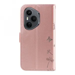 ART DANDELION Peňaženkové puzdro pre Honor 400 Pro 5G ružové