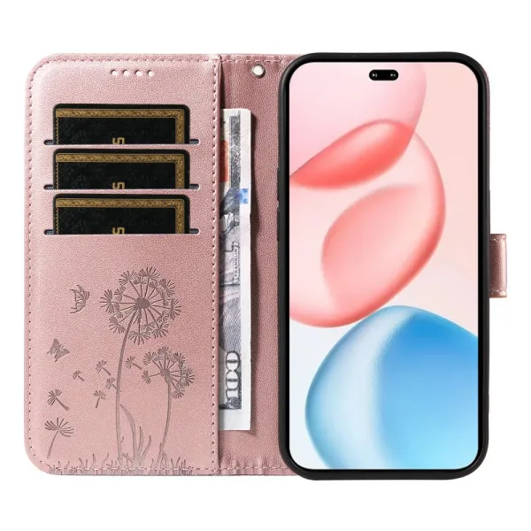 ART DANDELION Peňaženkové puzdro pre Honor 400 Pro 5G ružové