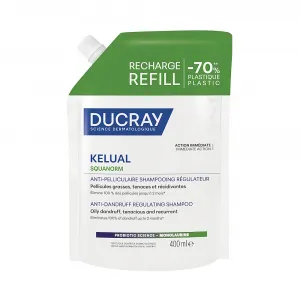 DUCRAY Kelual Squanorm regulačný šampón proti mastným lupinám náplň 400 ml