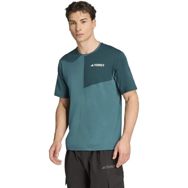 adidas TERREX MULTI TEE Pánske športové tričko, zelená, veľkosť