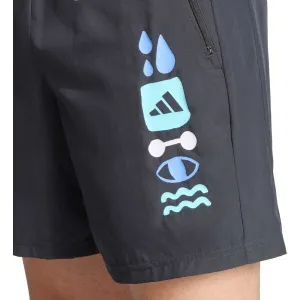adidas GFX SHORT Pánske tréningové šortky, tmavo sivá, veľkosť