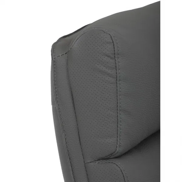 AUTRONIC Kancelárske kreslo KA-D8104 GREY, sivá ekokoža