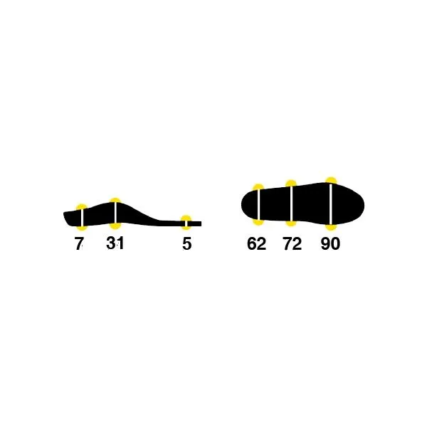 Sidas 3FEET COMFORT MID Vložky do topánok, modrá, veľkosť 37-38
