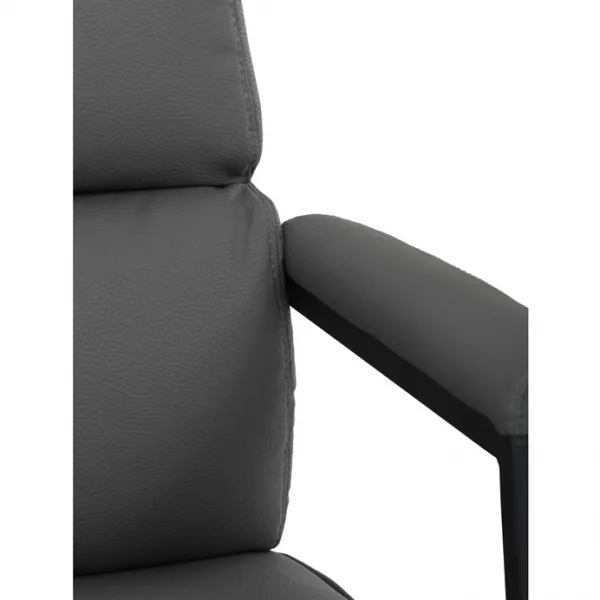 AUTRONIC Kancelárske kreslo KA-D8104 GREY, sivá ekokoža